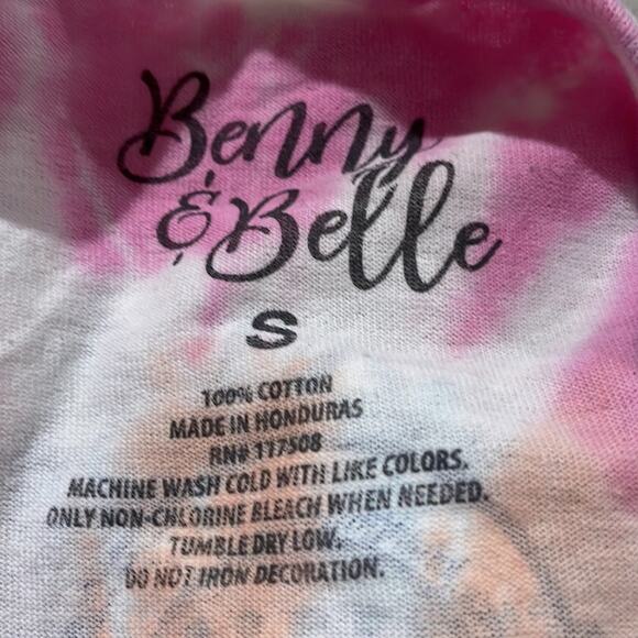 New Tie Dye ~ BENNY & BELLE ~ Southern Vibes long sleeve Tee~ S - Picture 5 of 6